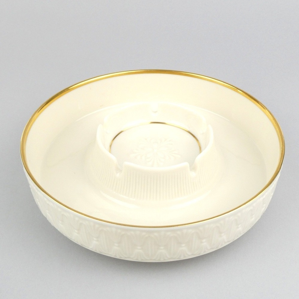 Lenox Ivory 24K Gold Trim Ashtray
